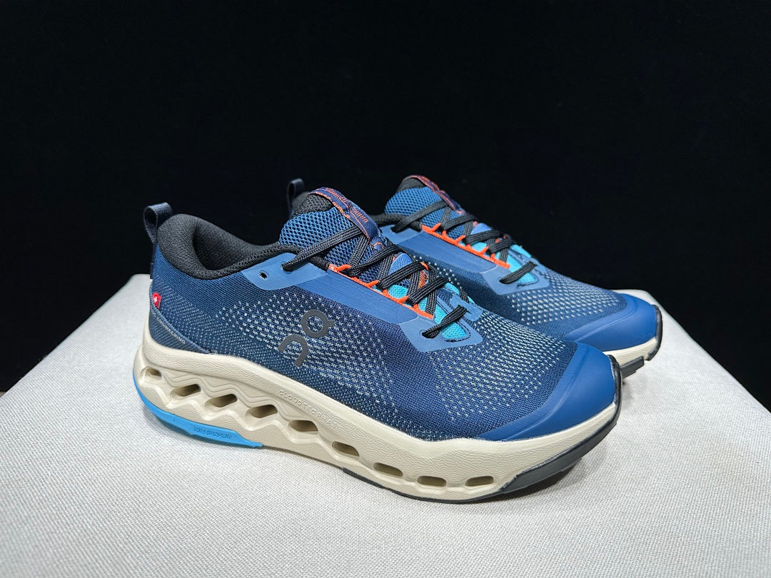 On Cloudsurfer Trail 2 Blue Trail Running Shoes