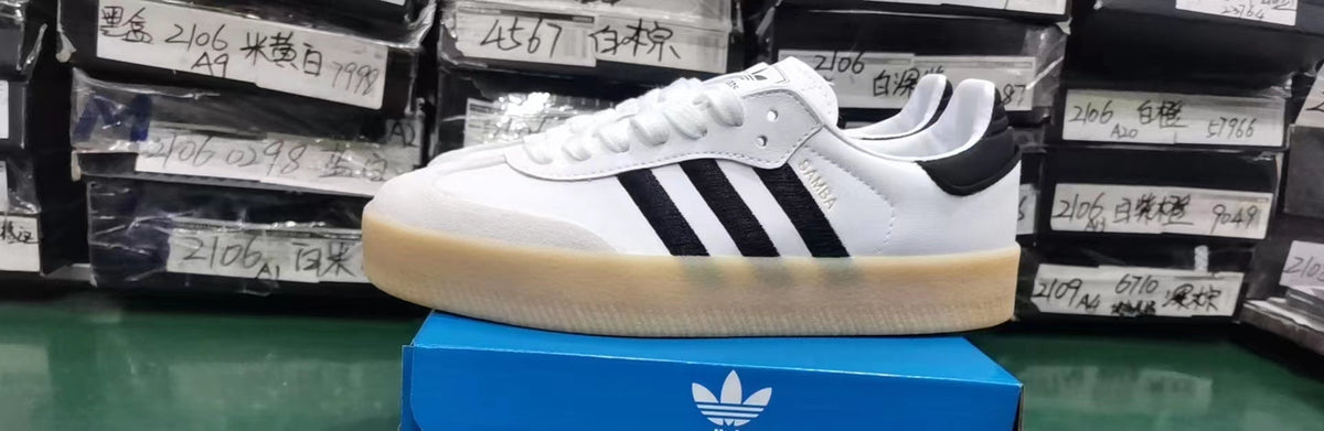 Adidas Samba Platform Sneakers White Black Gum