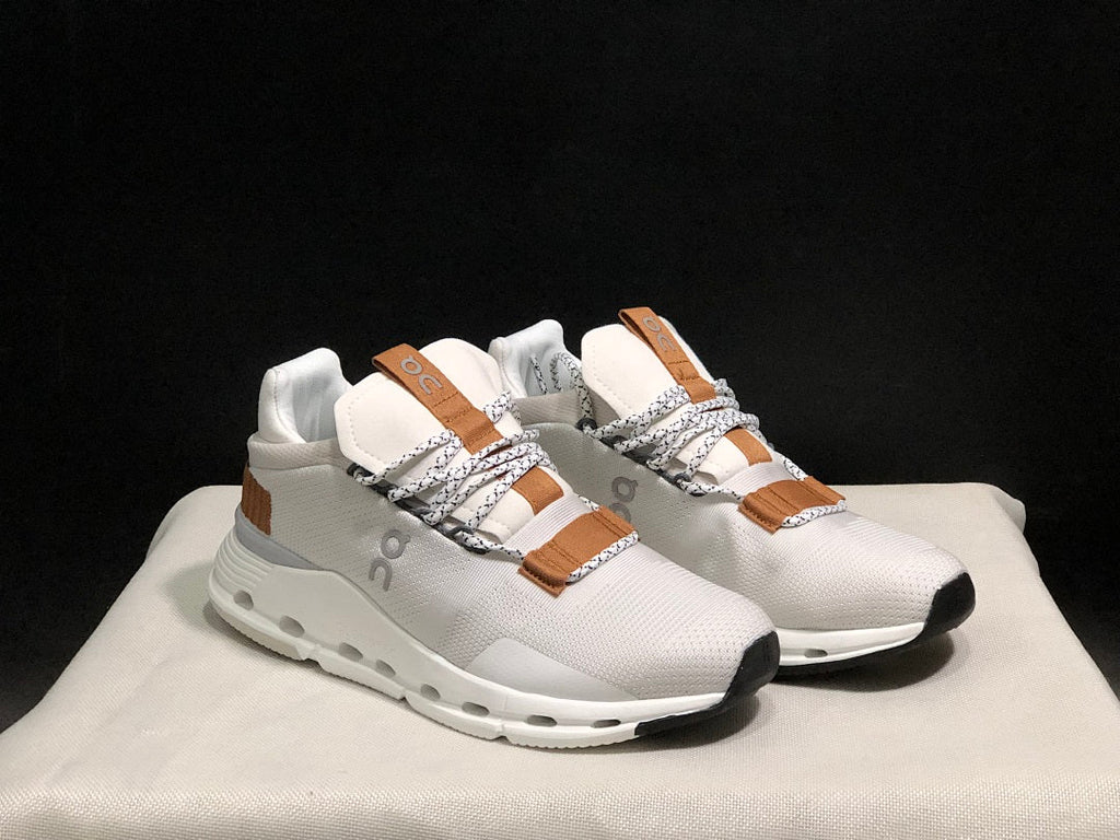 On Cloudnova 1 Sneakers in White Pearl