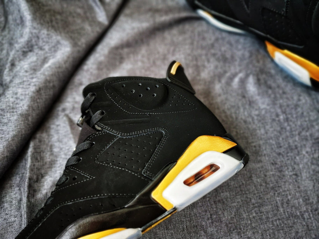 Air Jordan 6 Black and Gold High-Top Sneakers