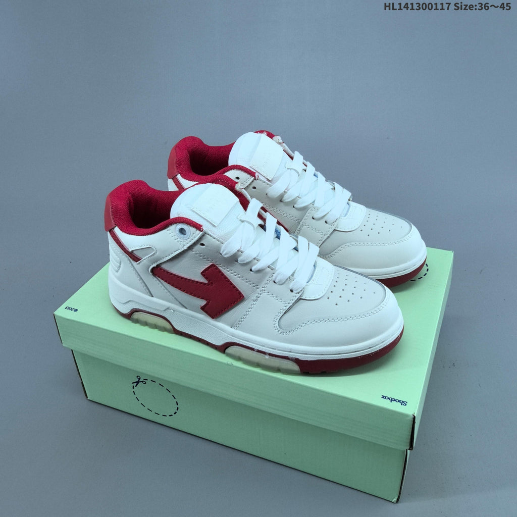 Off-White Arrow Low-Top Sneakers in White