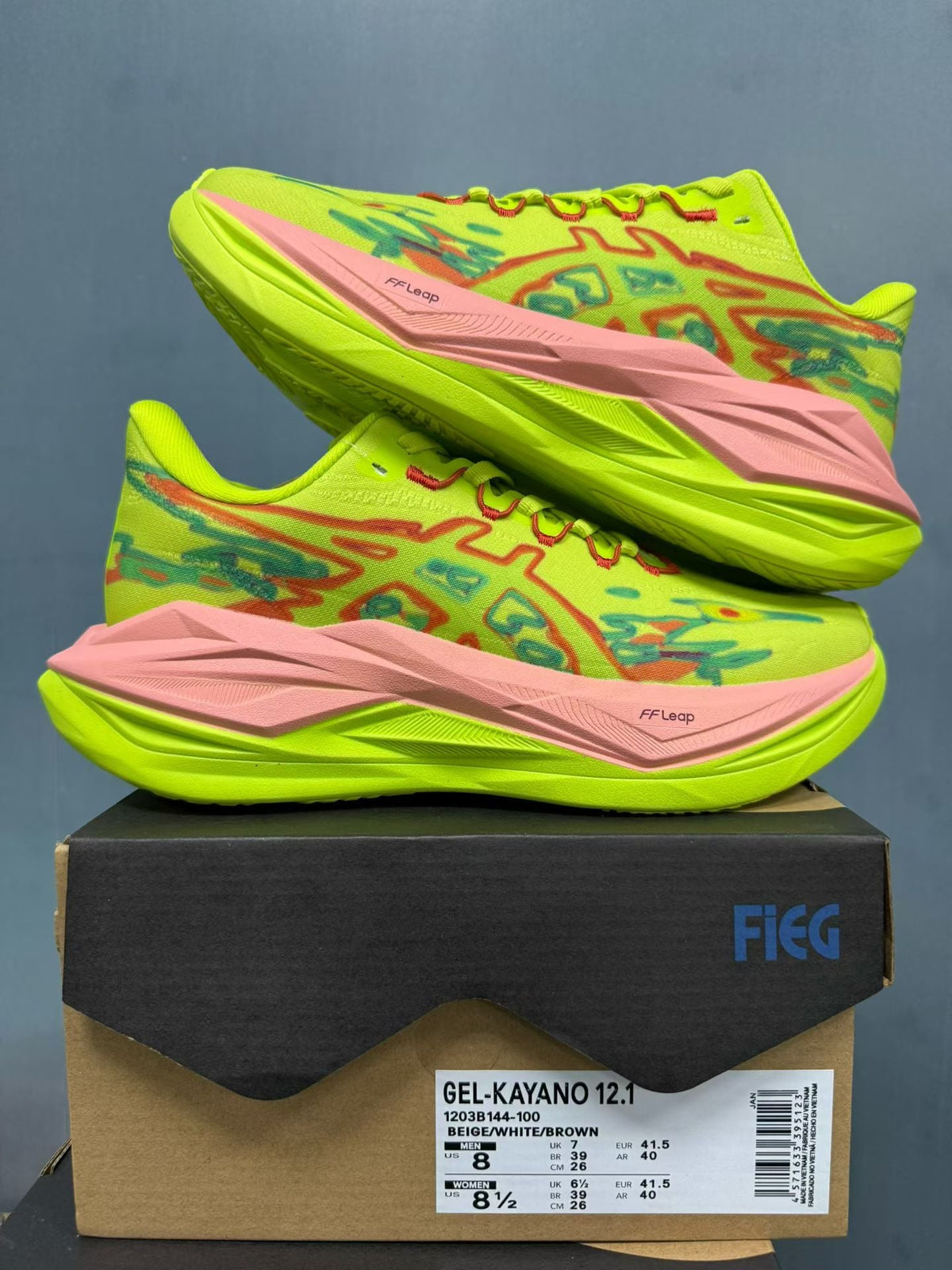 ASICS Superblast 3 Running Shoes Yellow/Red/Green 1013A180-005