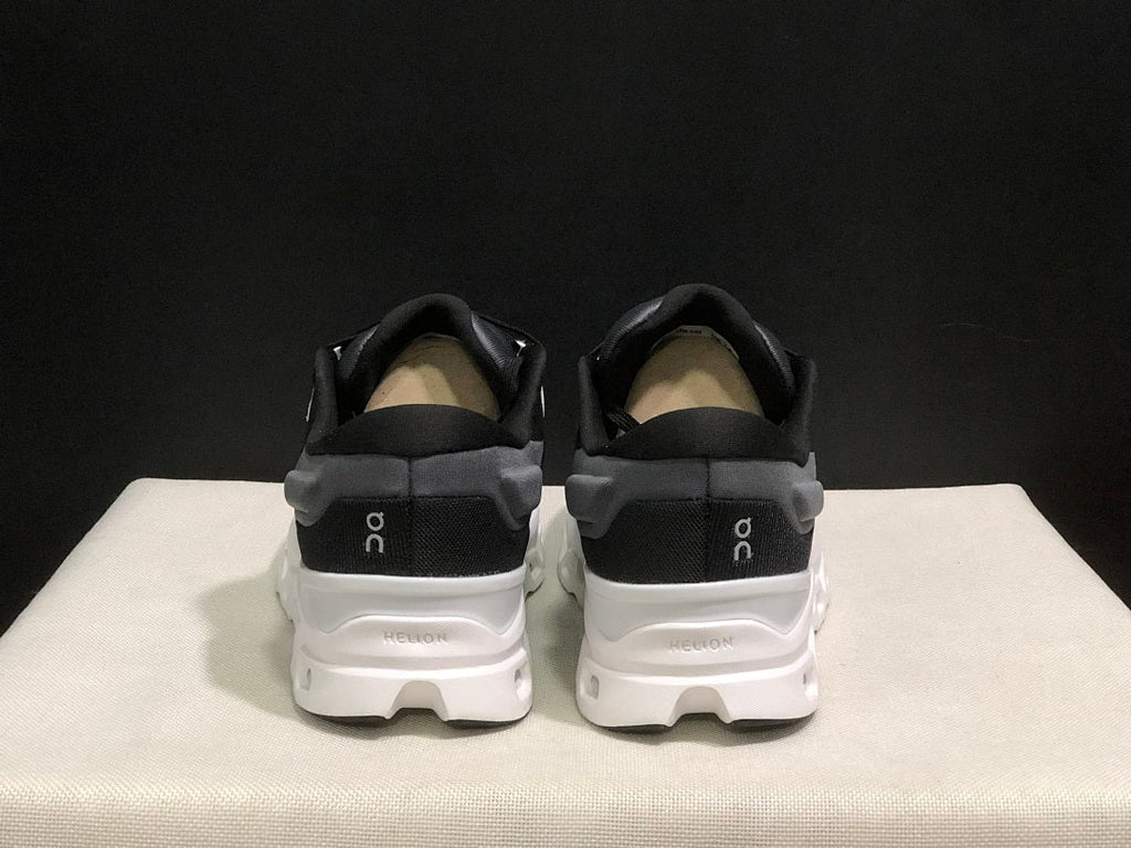 On Cloudstratus 3 Running Shoes, Black and White