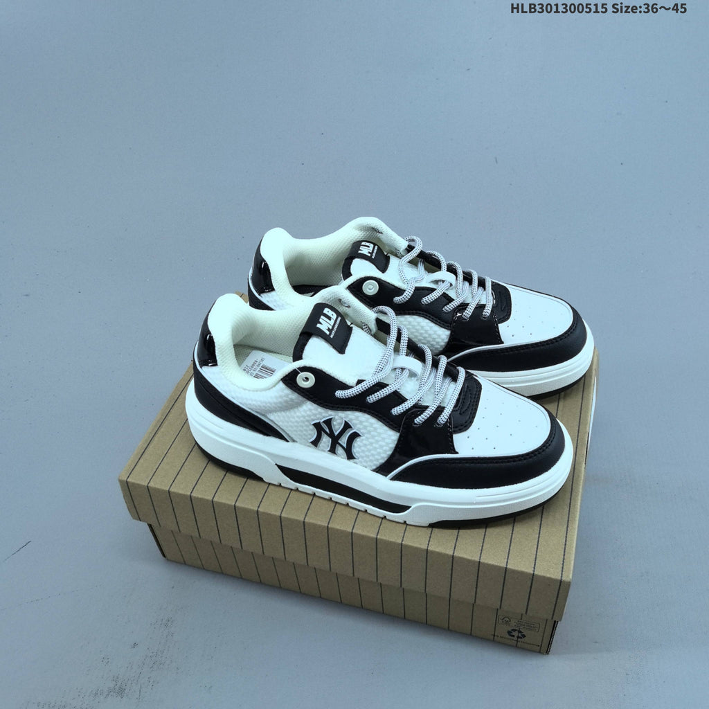 MLB Chunky Liner Low-Top Sneakers, Black and White