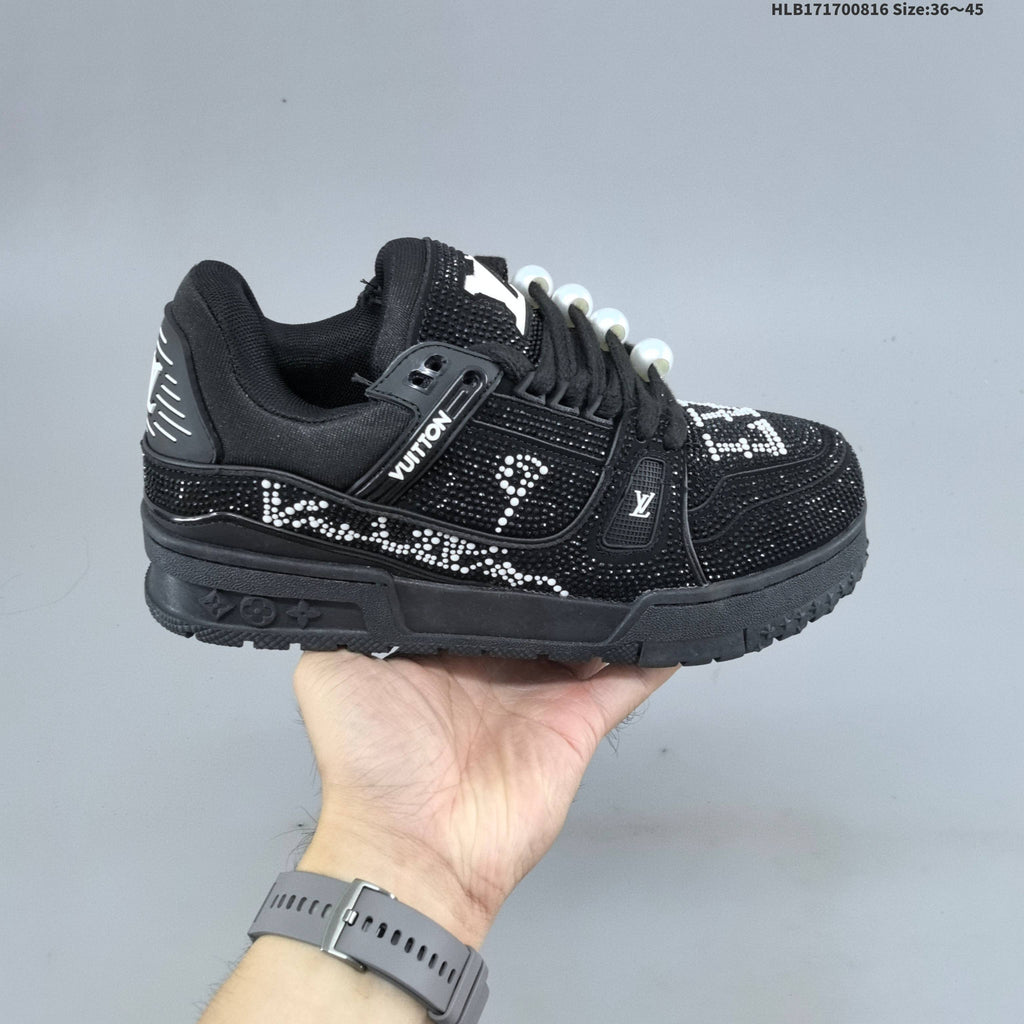 Louis Vuitton Archlight Crystal-Embellished Sneakers
