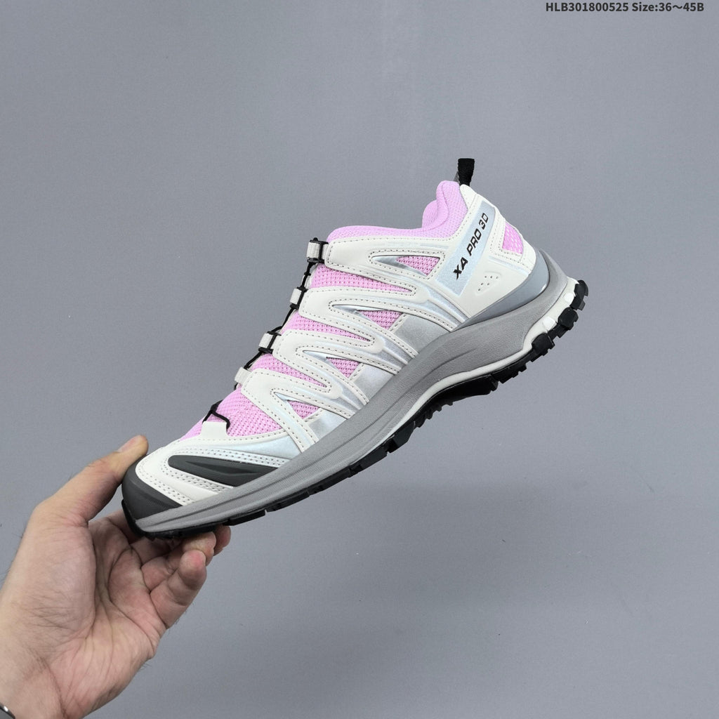 Salomon XA Pro 3D RIER Trail Running Shoes Pink White