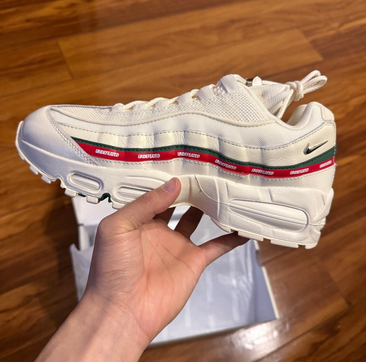 Nike Air Max 95 UNDEFEATED Sneakers, Sail, IB4453-100