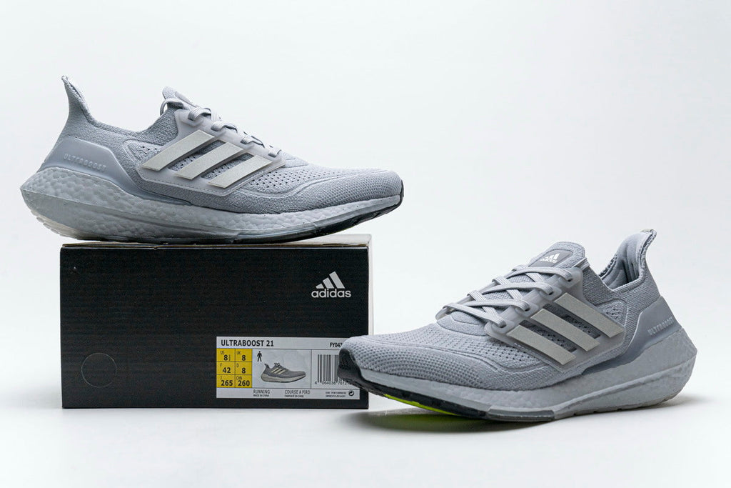 Adidas Ultraboost 21 Running Shoes Gray FY0432