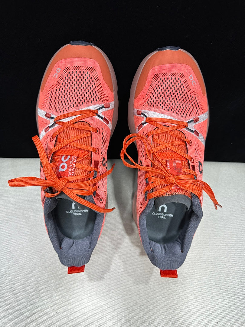 On Cloudsurfer Trail Running Shoes in Orange