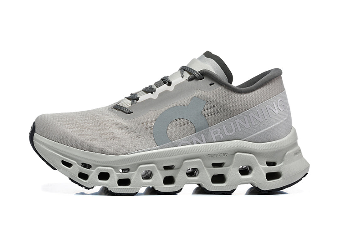 On Cloudmonster 3 Gray Running Sneakers