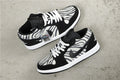 Jordan Air Jordan 1 Mid Zebra Print Sneakers Black White