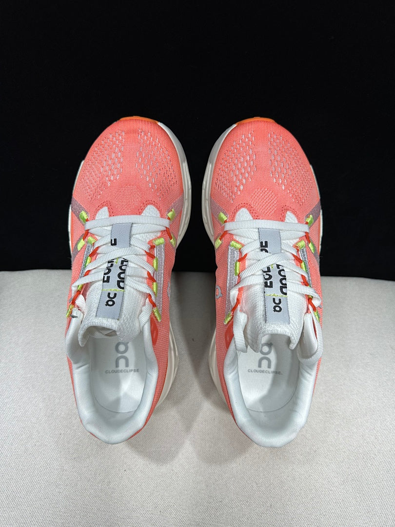 On Cloud Eclipse Running Shoes in Flame and Ivory