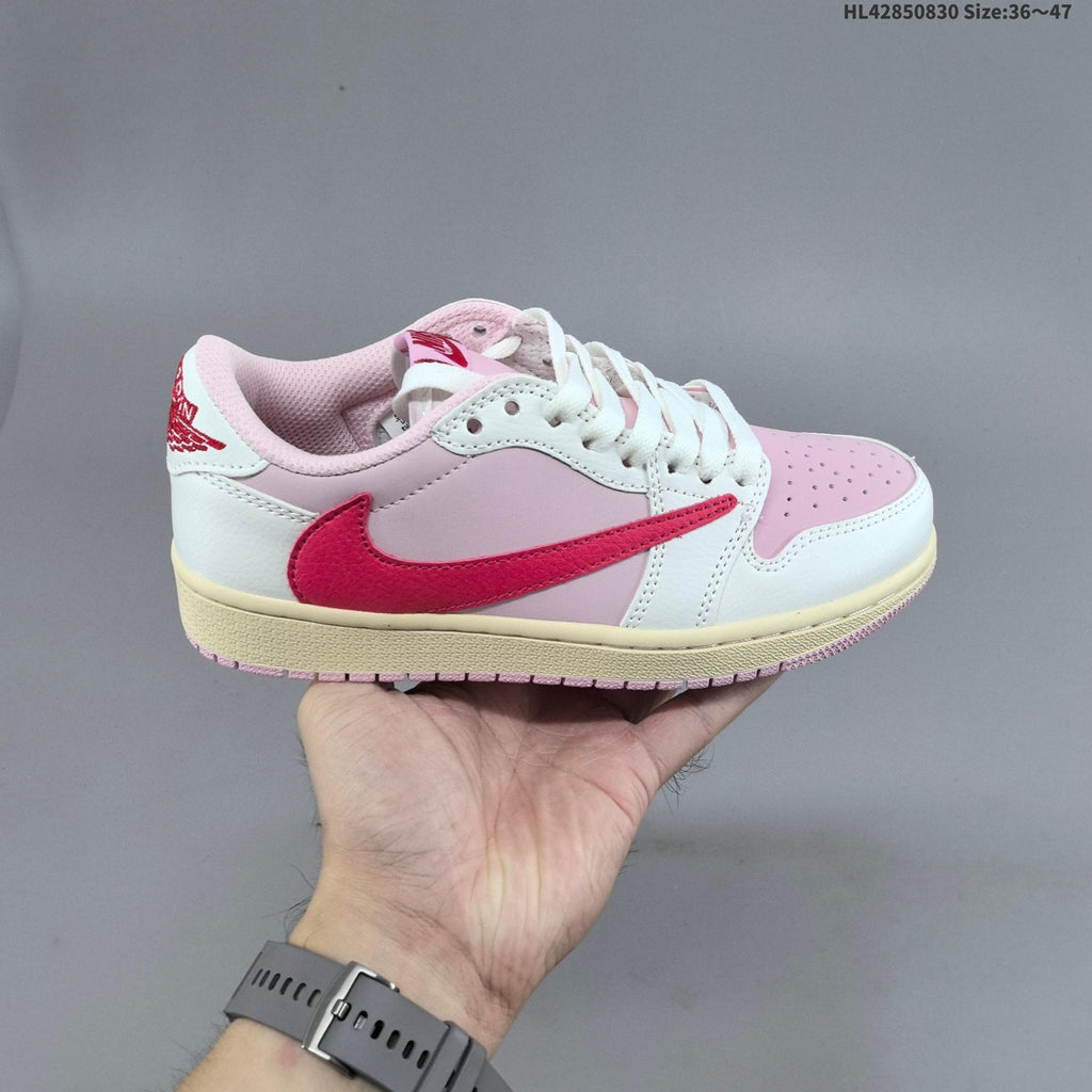 Jordan 1 Low OG Shy Pink Low-Top Sneakers