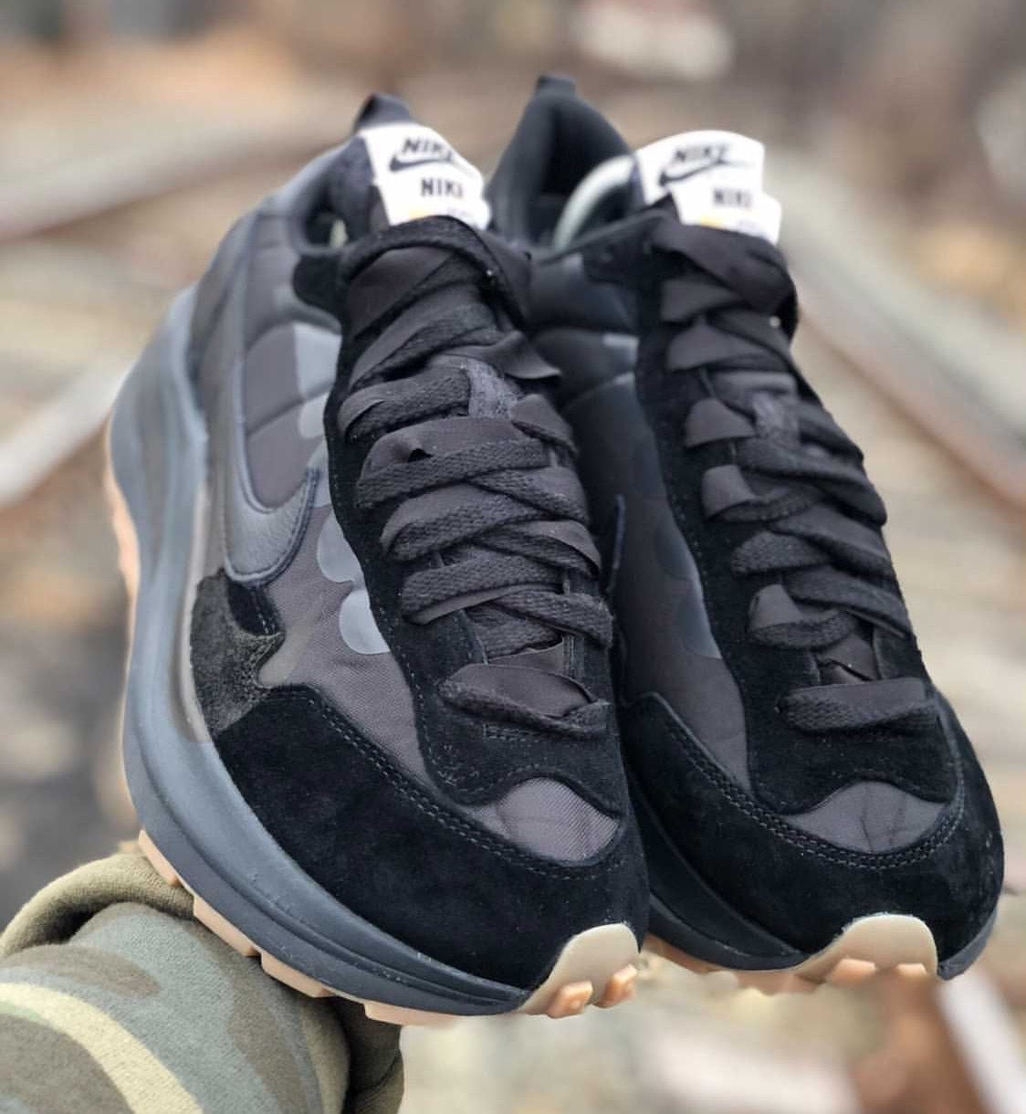 Nike x sacai VaporWaffle Sneakers Black DD1875-001