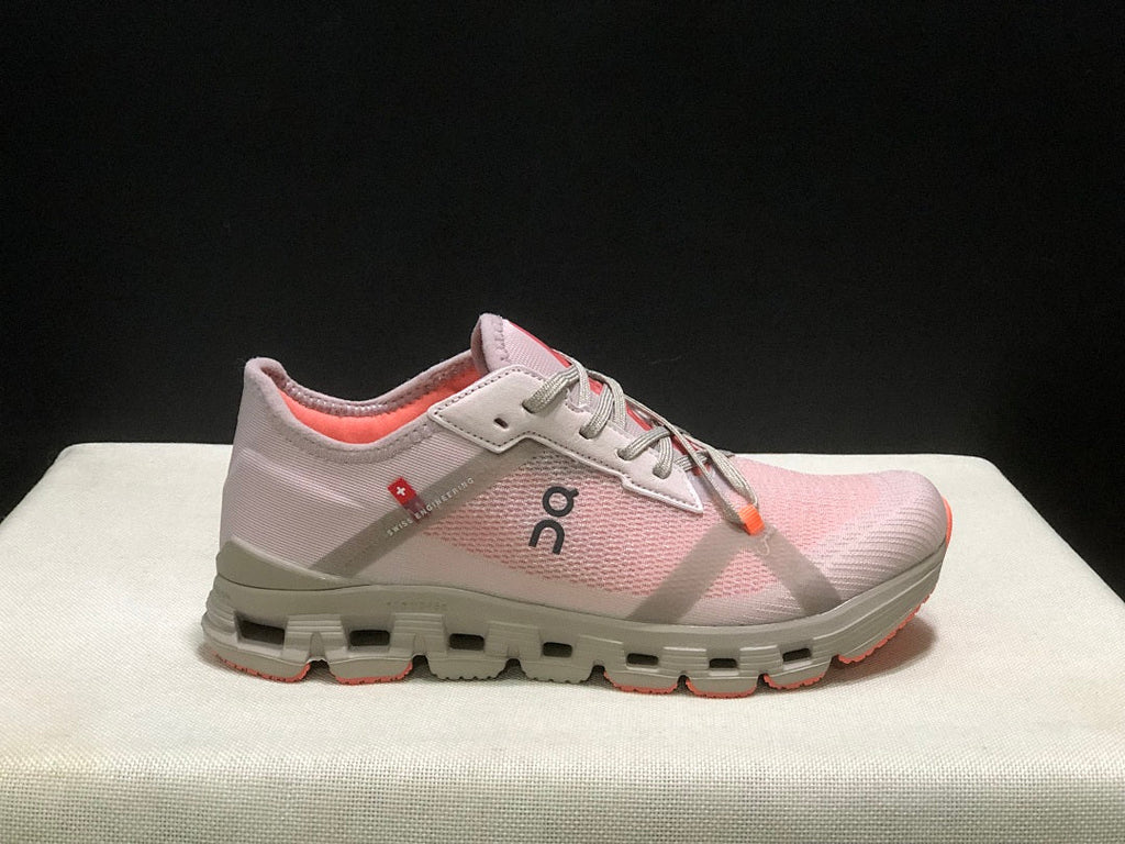 On Cloud X 4 AD Sneakers in Pink and Gray