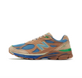 New Balance M990JG3 990v3 Sneakers, Tan and Blue