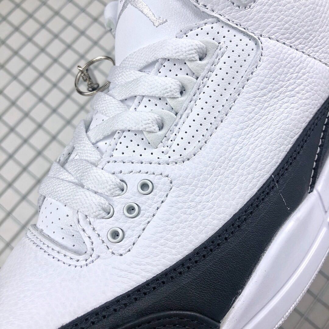 Fragment x Air Jordan 3 White Black Sneakers