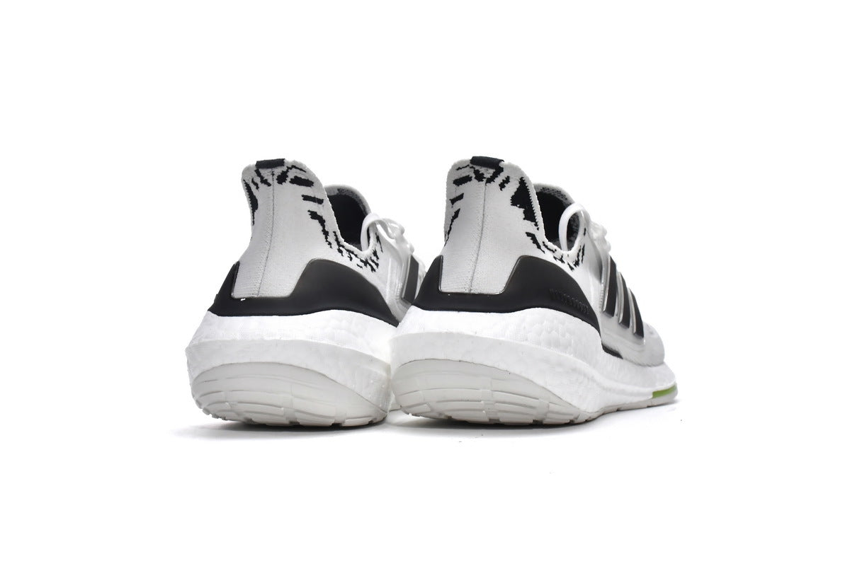 adidas UltraBoost 22 GX5573 White Black Zebra Running Shoes