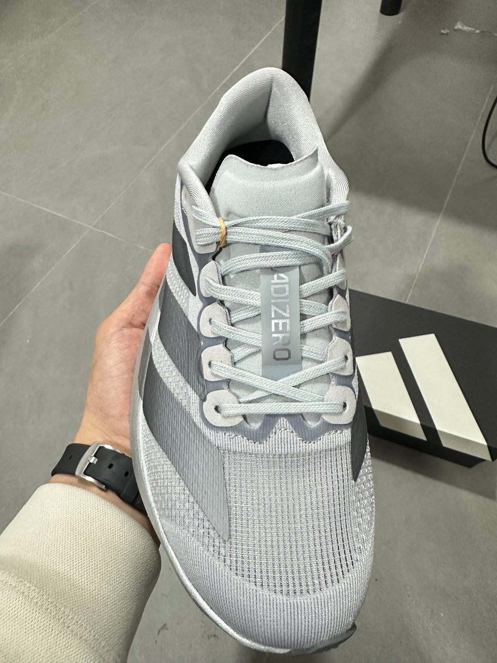 adidas Adizero Evo SL Running Shoes Light Grey