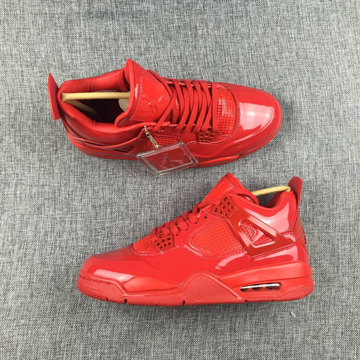 Jordan Air Jordan 4 Red Patent Leather Sneakers