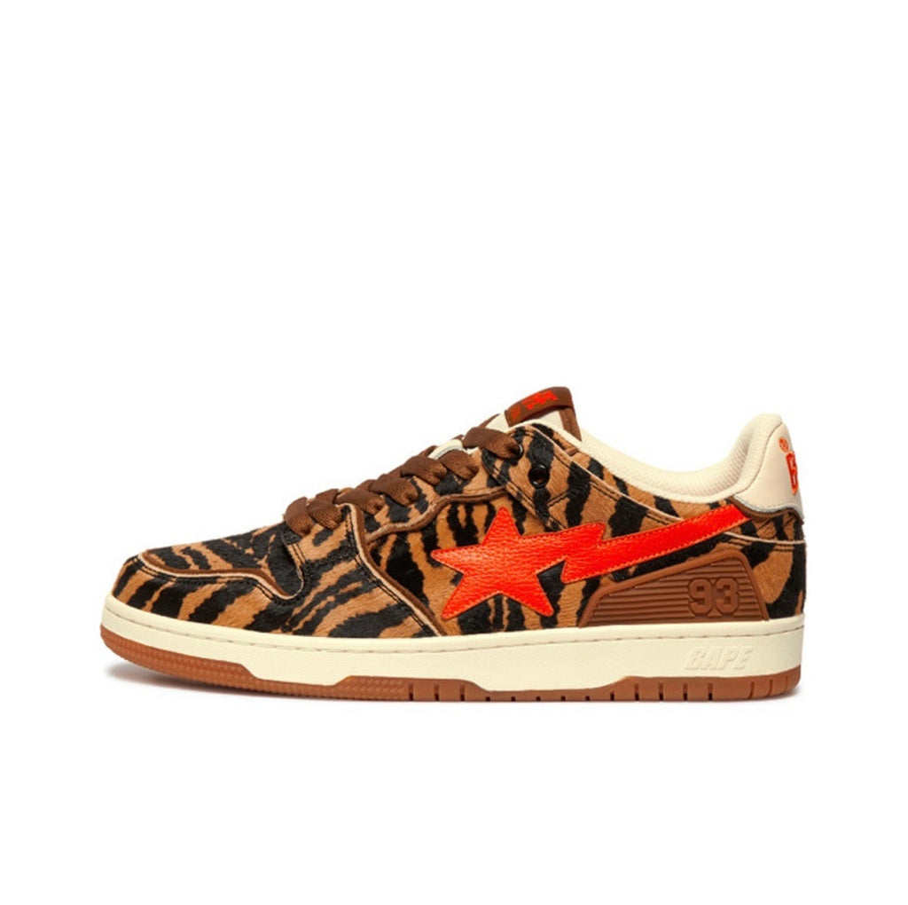 BAPE SK8 STA Tiger-Stripe Low-Top Sneakers