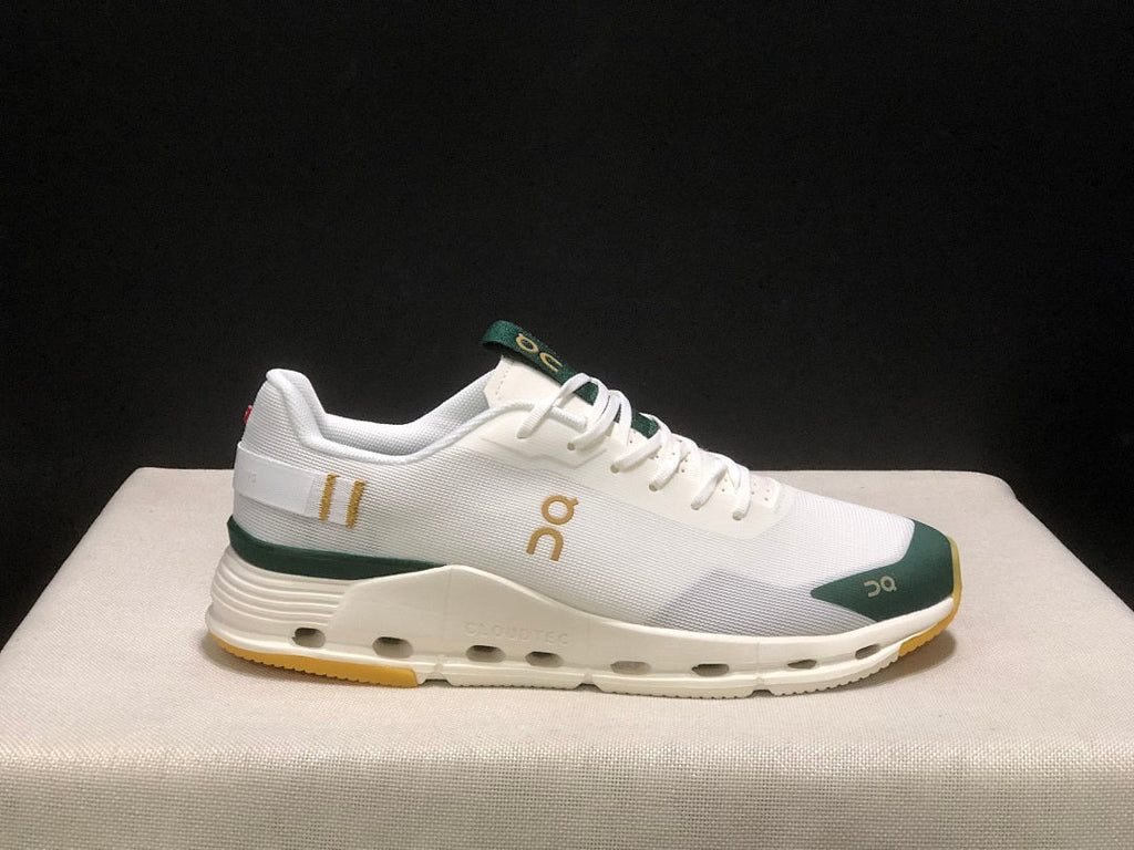On Cloudnova Form 2 Sneakers in White and Green