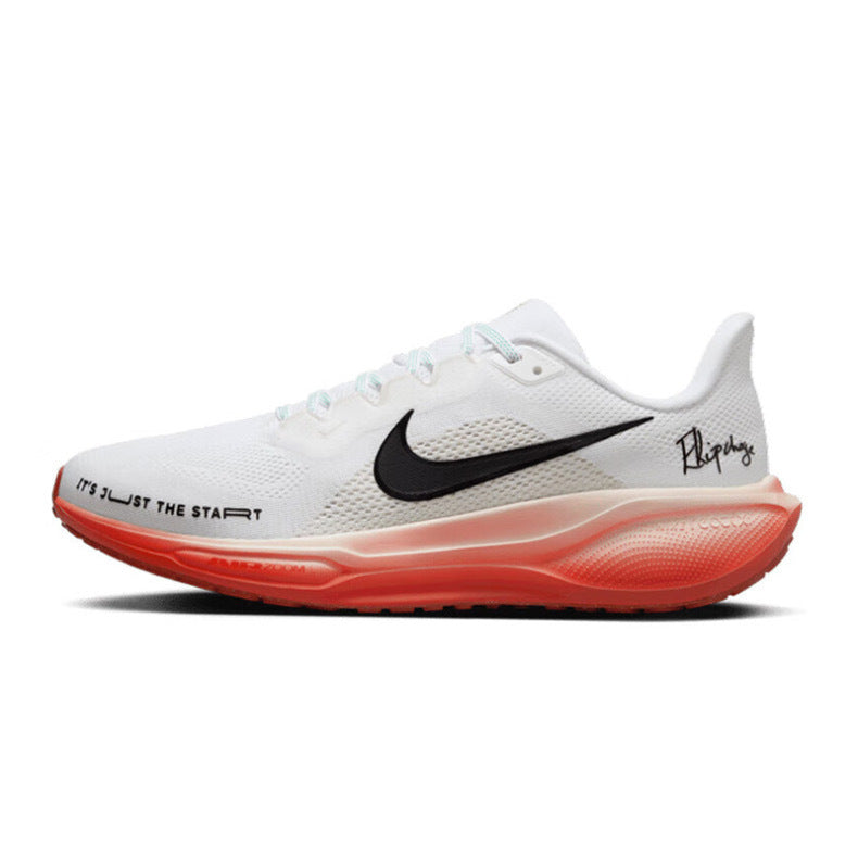 Nike Pegasus 41 Running Shoes White Orange HJ7037-100