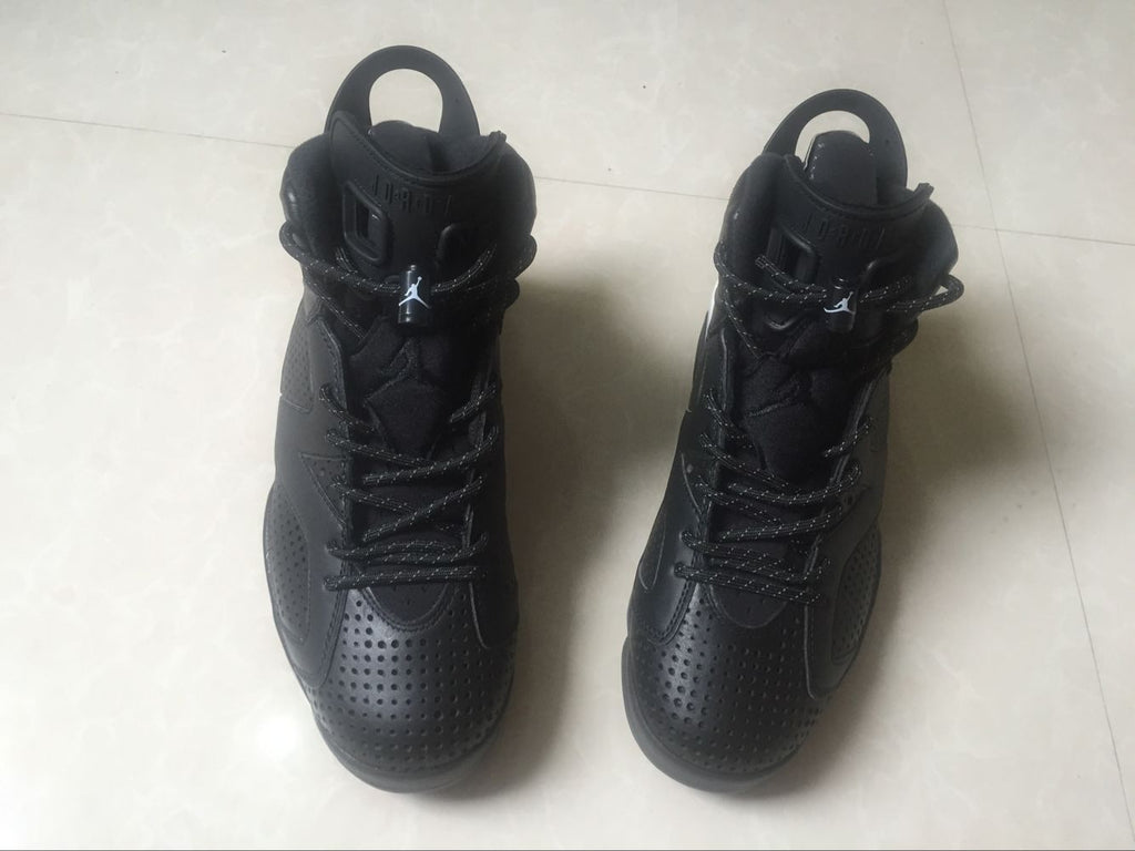 Jordan 6 Retro Black Cat Black and White High-Top Sneakers