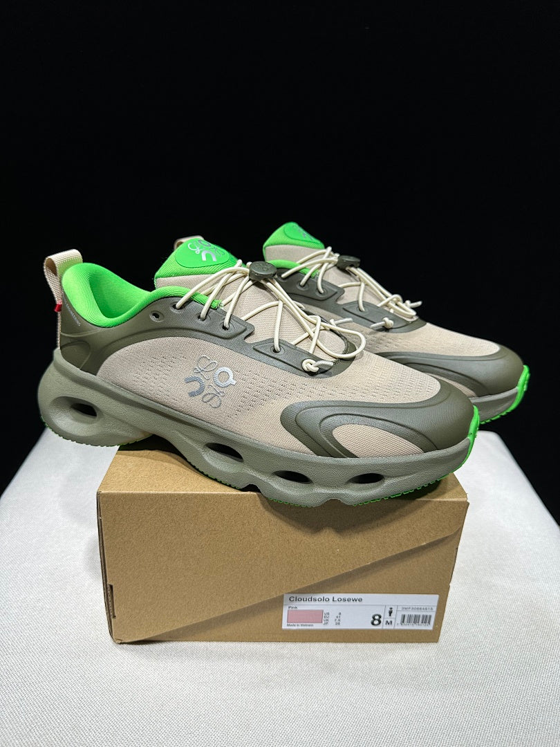 On x LOEWE Cloudventure 3.0 Sneakers in Military Green