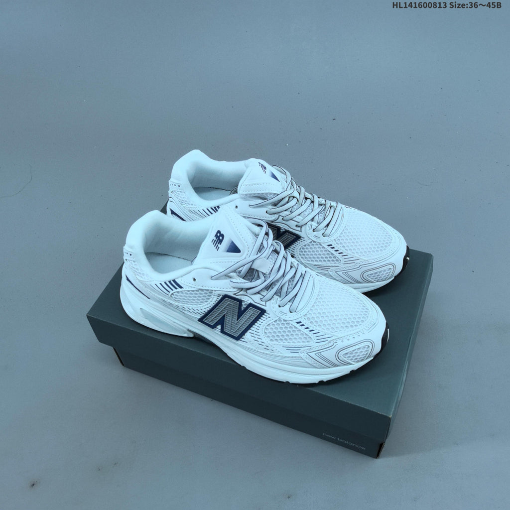 New Balance 2010 Mesh Running-Style Sneakers, White and Navy