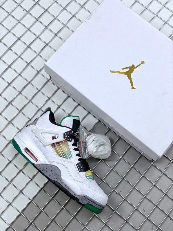 Air Jordan 4 Do the Right Thing White Basketball Sneakers