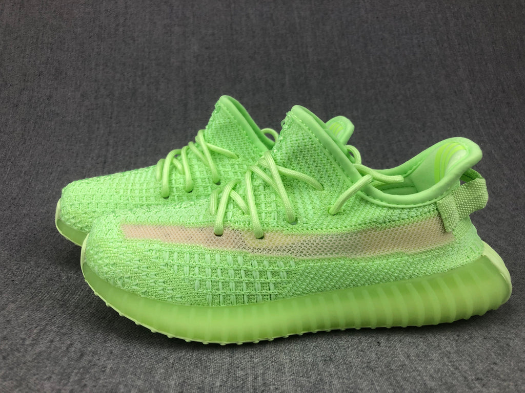 Adidas Yeezy Boost 350 V2 Kids Sneakers in Glow Green