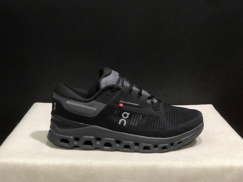On Cloudstratus 3 Black Running Shoes