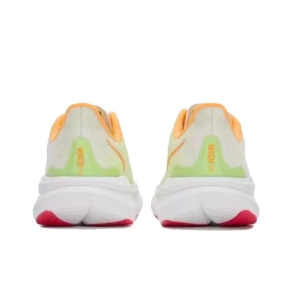 HOKA Road Running Shoes in White and Lime