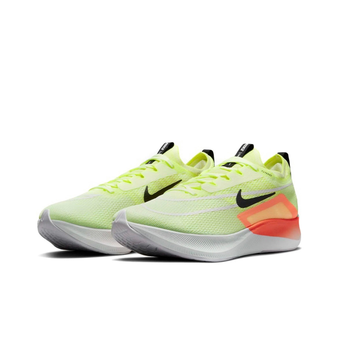Nike Zoom Fly 4 Running Shoes, Volt and Orange CT2392-700