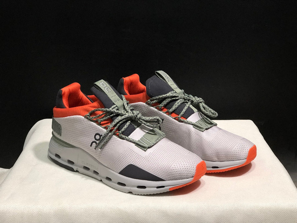 On Cloudnova 1 Sneakers, Silver and Orange