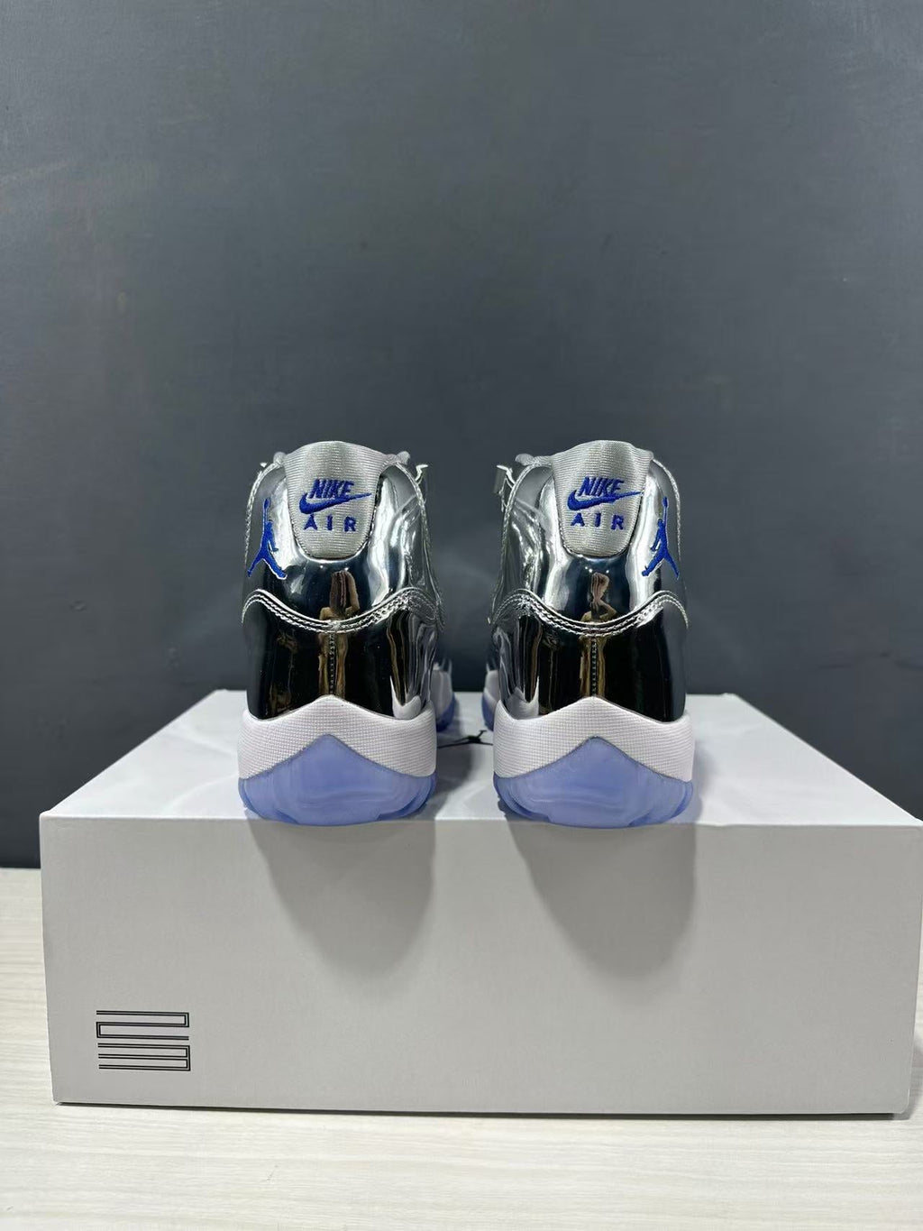 Jordan Air Jordan 11 Retro Liquid Silver High-Top Sneakers
