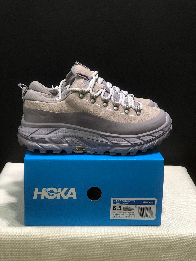 HOKA Tor Summit Low-Top Hiking Sneakers, Gray
