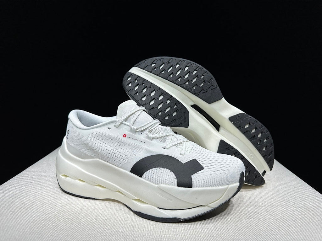 On Cloudboom Max White Running Shoes
