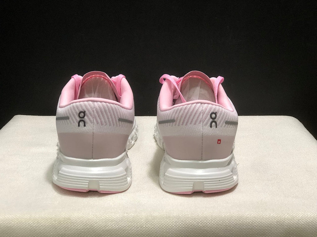 On Cloud 6 Push Sneakers in Pink, Green and White