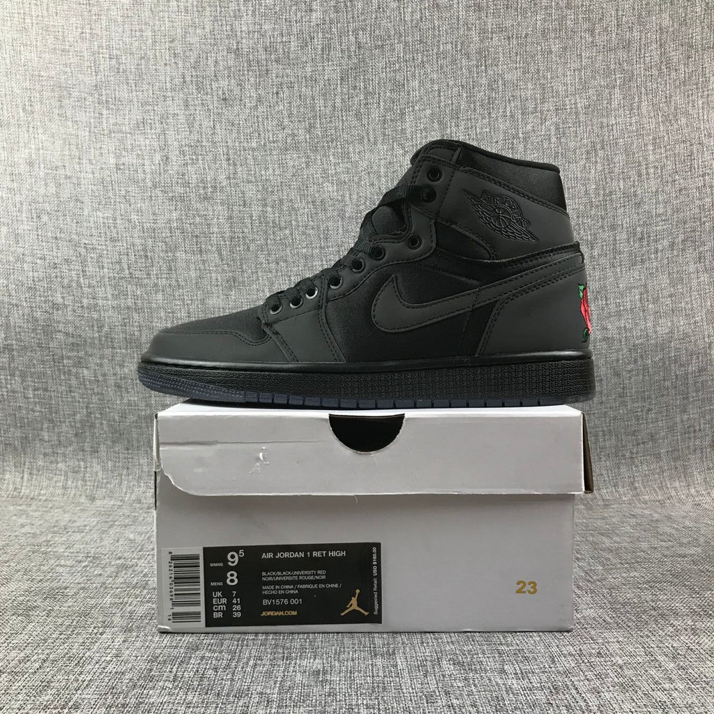 Air Jordan 1 Retro High Black Rose Sneakers