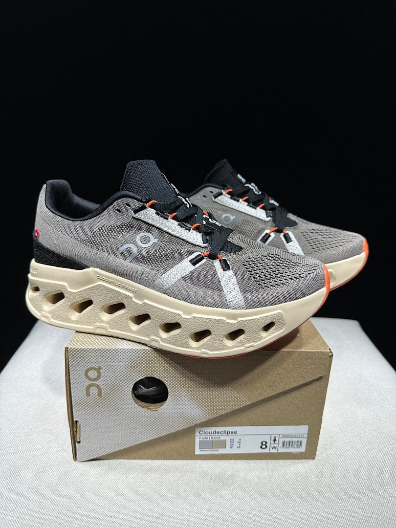On Cloud Eclipse Running Shoes in Light Brown