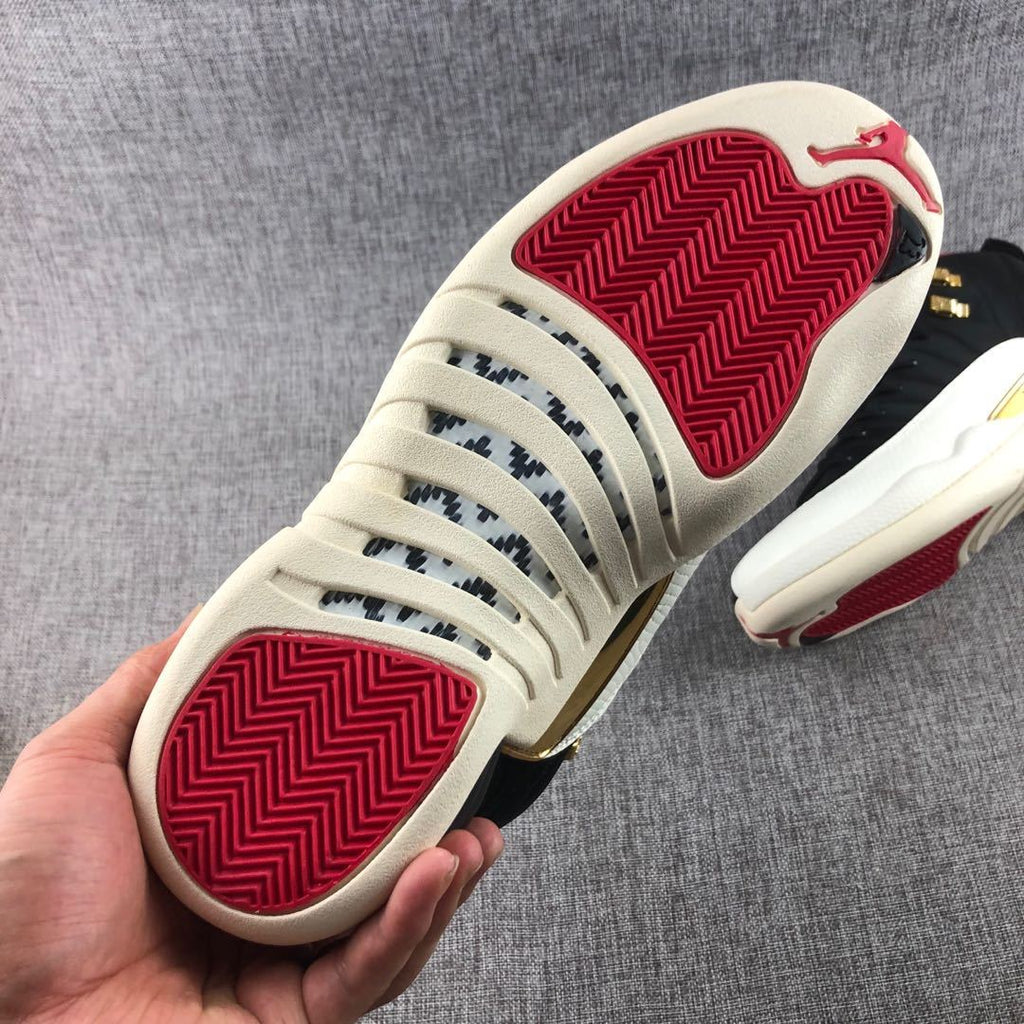 Jordan Air Jordan 12 CNY Patchwork High-Top Sneakers Black
