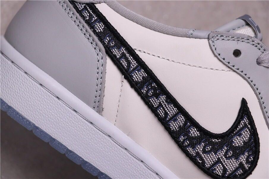 Jordan Dior x Air Jordan 1 Low Grey White Black CN8608-002