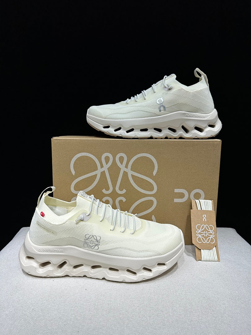 On x LOEWE Cloudtilt Sneakers in Beige