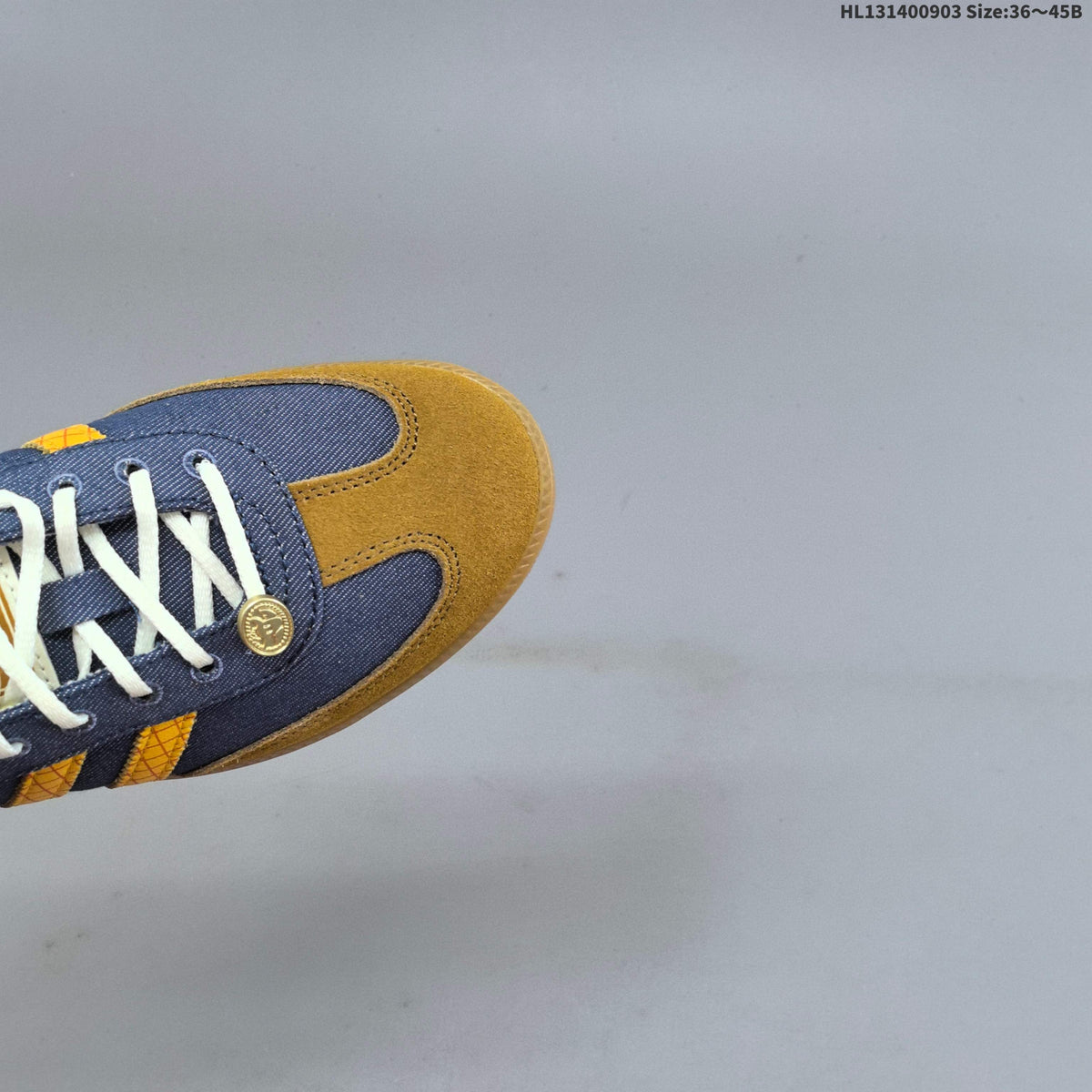 Adidas Originals Samba Sneakers Blue and Gold LA3985
