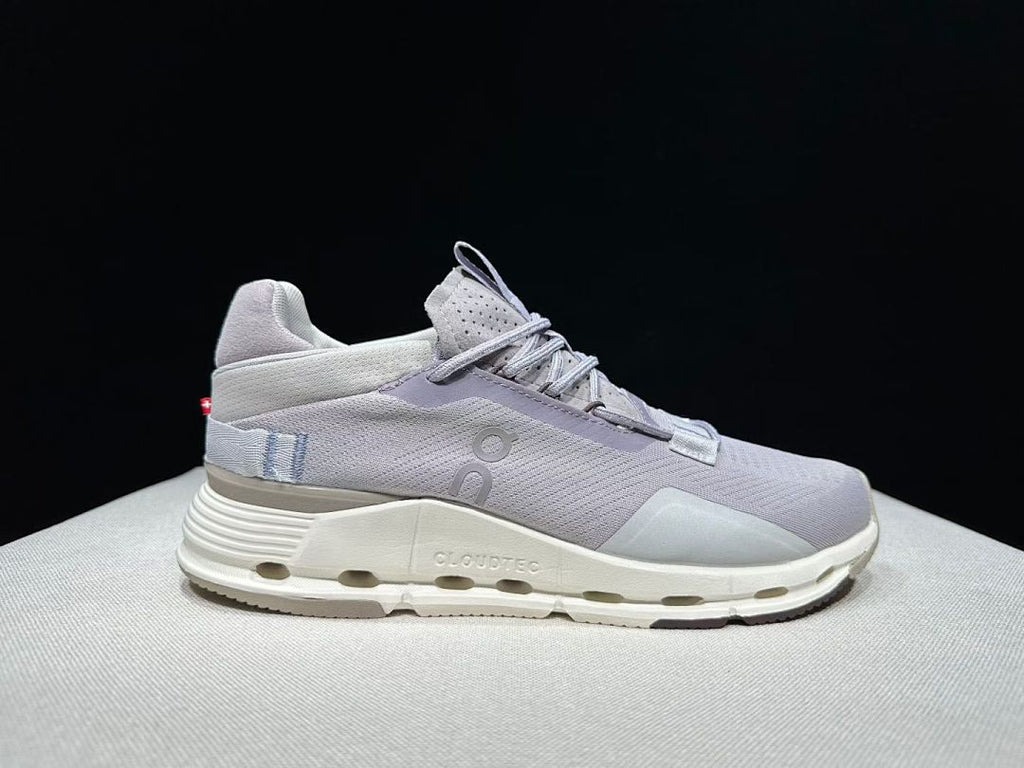 On Cloudnova 2 Sneakers in Gray and Purple
