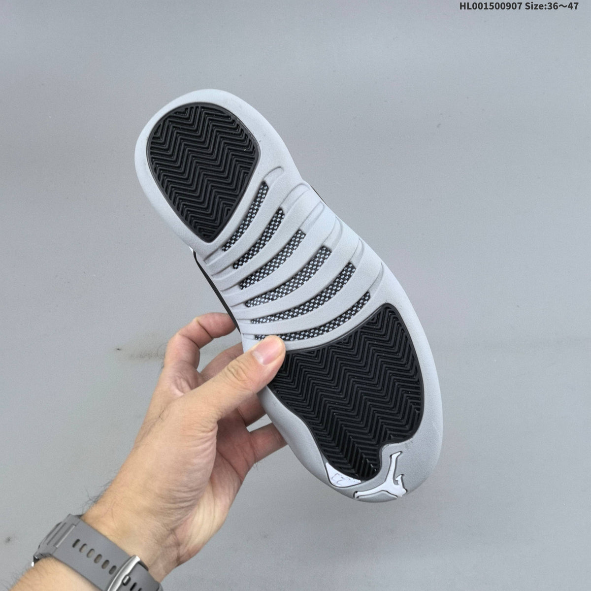 Jordan Air Jordan 12 Retro High Barons White Grey Sneakers