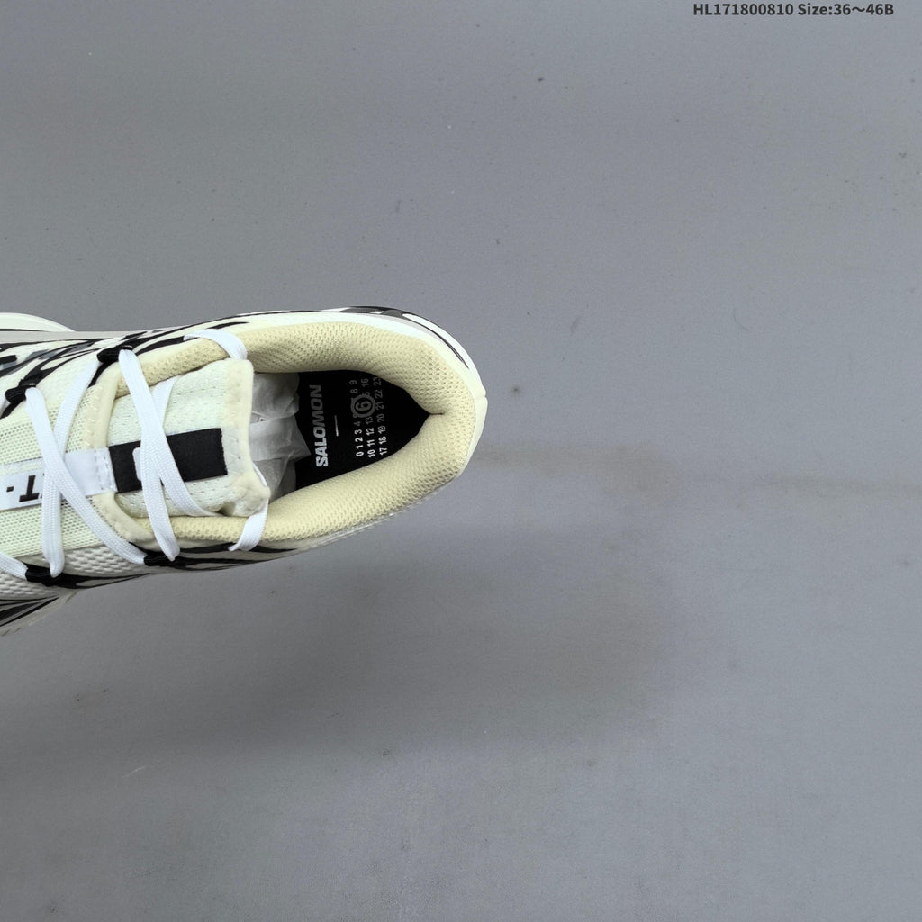 MM6 Maison Margiela x Salomon XT-4 Sneakers, White and Black