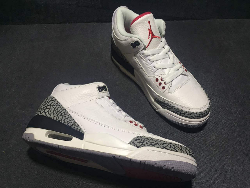 Jordan Air Jordan 3 White Cement High-Top Sneakers